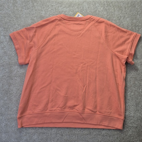 Carhartt French Terry Sweatshirt Orange Womens 2X Relaxed Boxy Comfort Lounge - Picture 11 of 11